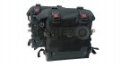 Fit For Royal Enfield Guerrilla 450 Black Canvas Pannier Bags With Mounting - SPAREZO